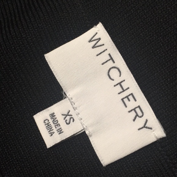 Witchery Midi Length Black Stretch Skirt. Size XS - Picture 3 of 3